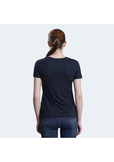Slazenger PERICAS Kadın V Yaka Koyu Gri Tişört