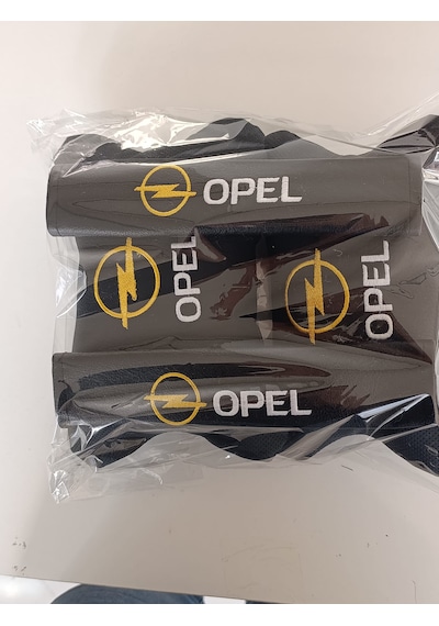 Opel Uyumlu Oto Boyun Yastığı +emniyet Kemer Pedi+kapı Tutma Kolu Koruyucu Sarı