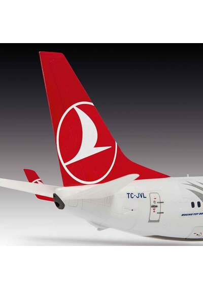 Revell Turkish Airlines Boeing 737-800 Plastik Uçak Maket Kiti 1:144 Ölçek 63 Parça