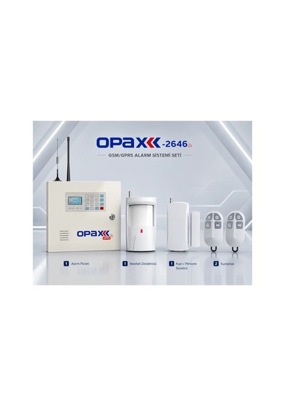 Opax-2646 Kablolu Ve Kablosuz Gprs/gsm Alarm Paneli