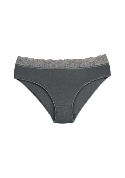 Sensu Kadın Bambu Kumaş Beli Dantelli Slip Külot 3'lü Paket Set Kts1094 Gri Sensu Kadın Bambu Kumaş Beli Dantelli Slip Külot 3'lü Paket Set Kts1094 Gri