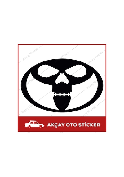 Toyota Kurukafa Sticker Toyota Sticker Oto Sticker Araba Sticker
