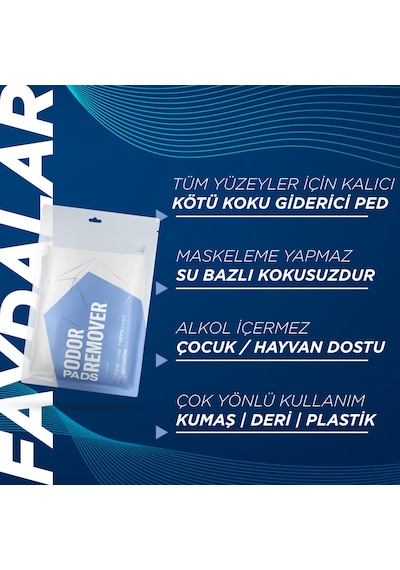 Gyeon Q²M OdorRemover Pads Kötü Koku Giderici Ped 4'lü Paket