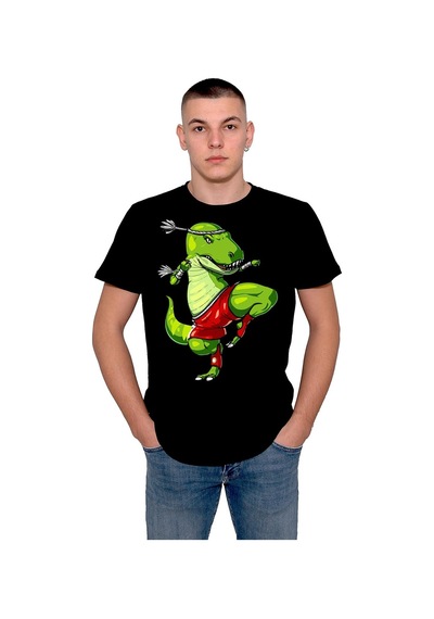 Muay Thai T-rex Dövüş Box Kick Box Tişört Unisex T-shirt 001