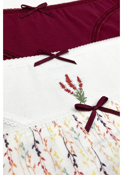 Eros Pierre Cardin 2700 Cute Flower 3'lü Ekonomik Paket Pamuklu Basic Brief Külot Çok Renkli Eros Pierre Cardin 2700 Cute Flower 3'lü Ekonomik Paket Pamuklu Basic Brief Külot Çok Renkli