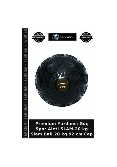 Premium Yardımcı Güç Spor Aleti Slam-20 Kg Slam Ball 20 Kg 92 Cm Çap