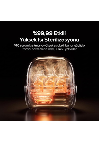Çok Fonksiyonlu Buharlı Sterilizatör Biberon Emzik Sterilizatörü Meyve Kurutma Mama Isıtma X1001