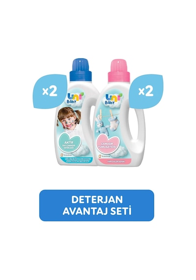 Avantaj Seti Bebek Yumuşatıcısı 1500 Ml x 2 Bebek Deterjanı 1500 Ml x 2