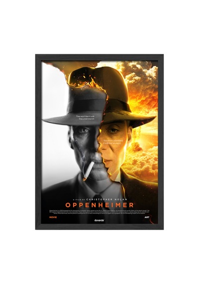 Oppenheimer Siyah Ahşap Çerçeveli Poster, Film Duvar Tablosu