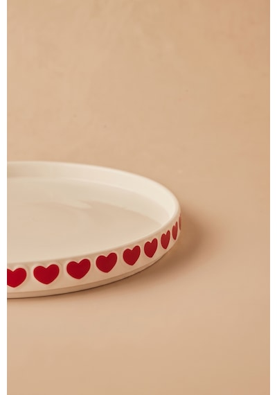Karaca Sweetheart Pasta Tabağı 21,5 Cm Beyaz