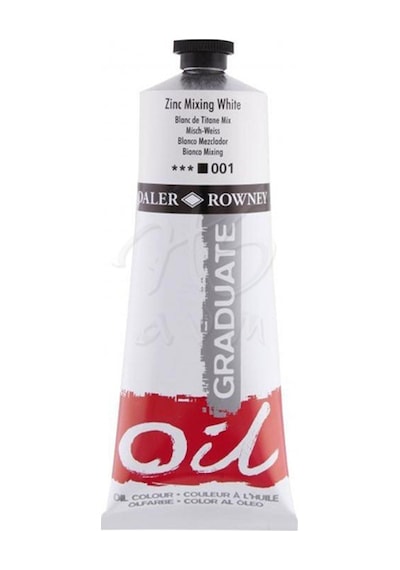 Daler Rowney Graduate Yağlı Boya 200 ML 001 Zinc Mixing White