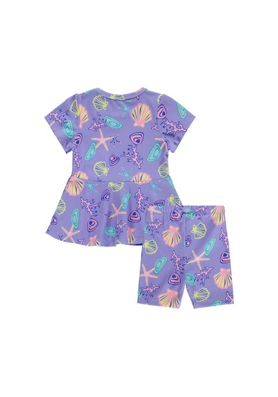 Civil Baby Deniz Kabuğu Baskılı 6-18 Ay Mayo - Lila