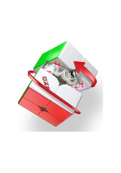 Qiyi M Pro 2x2 Manyetik Speed Cube Ball Core Çift Ayarlı Stickerless Zeka Küpü 5,1 Cm