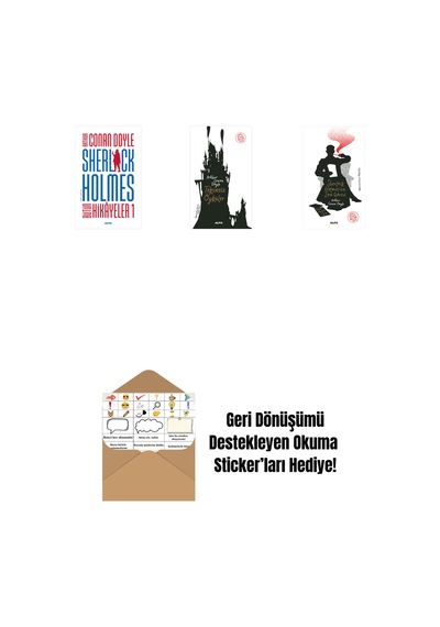 Sherlock Holmes - Bütün Hikayeler 1 Ciltli + Tekinsiz Öyküler + Sherlock Holmes'un Son Görevi + Okuma Sticker'ları