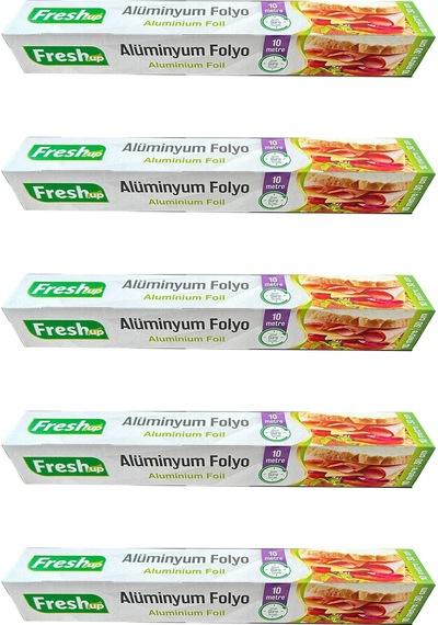 Fresh-up Ev Tipi Alüminyum Folyo - 30 Cm. X 10 Metre - 5 Paket