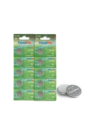 10 X Poundmax 1620 Cr1620 Dl1620 3v Lityum Madeni Para Pilleri