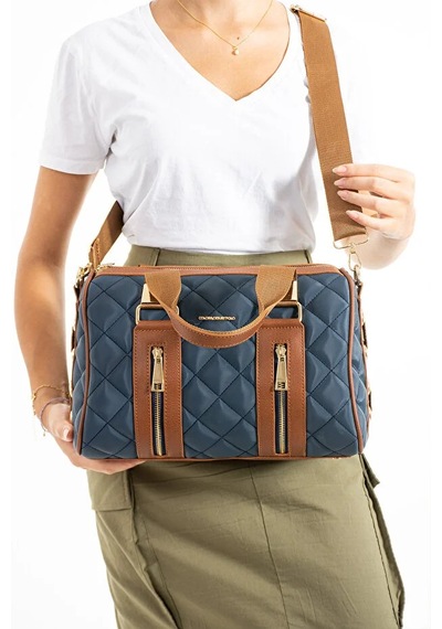 Just Polo Kadın Günlük Kullanıma Uygun Ayarlanabilir Askılı Büyük Boy Lüks El & Omuz Çantası Shoulder Bag Lacivert