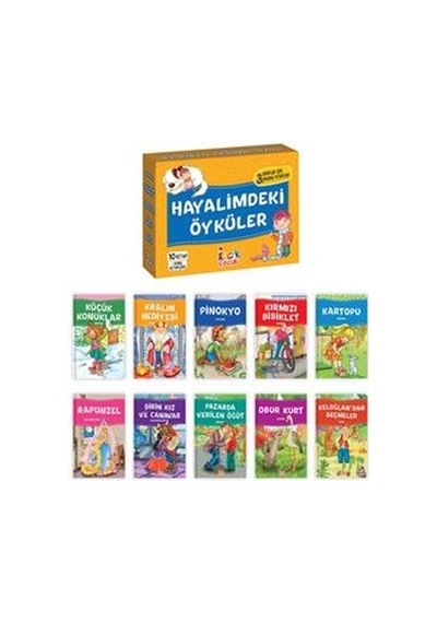 Hayalimdeki Öyküler Serisi Seti - 10 Kitap+Soru Kitapçığı Takım- Bıcırık Yayınları