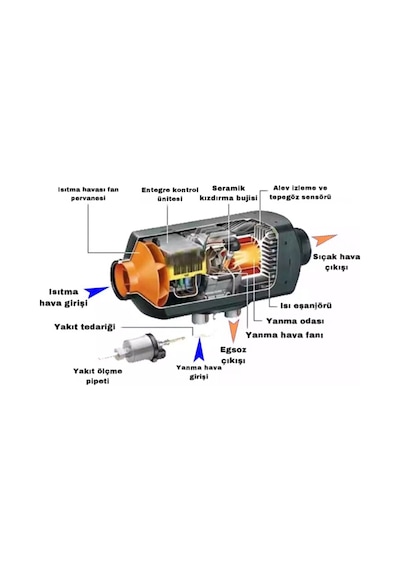 Webesten Webasto Muadili Bluetooth Özellikli 12 - 24 Volt 5.5 Kw