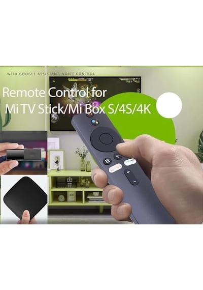 Şunlar İçin Uygundur Mi Tv Stick/mı Box 4s 4k İçin Uzaktan Kumanda Mi Tv Stick İçin Bluetooth Ve Sesli Kumandalı Yedek Uzaktan Kumanda
