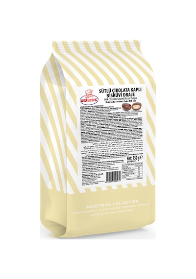 Ovalette Sütlü Çikolata Kaplı Bisküvi Draje 750 Gr