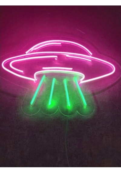 Ufo Neon Led Tabela Neon Yazı Neon Dekoratif Duvar Aydınlatması (540027031)
