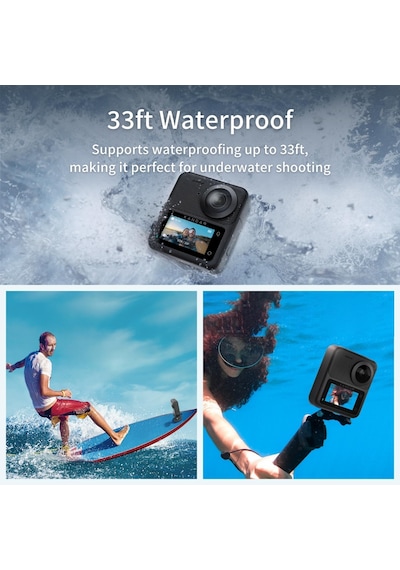 Kandao Qoocam 3 Aksiyon Kamerası 5.7 K + 2 Batarya + 128 Gb Sd Kart + 1 Kamera Çubuğu + 1 Motor Aksesuar Paketi Full Set Siyah