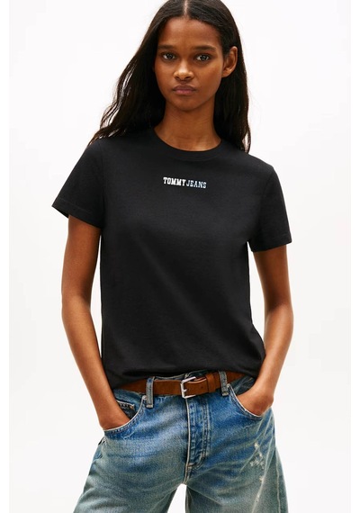 Tommy Jeans Kadın Tişört Dw0dw22277 Siyah