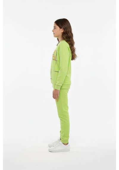 Mnk Baby & Kids To Be Happy Motif Kız Çocuk Eşofman Mnk0624 Yesil