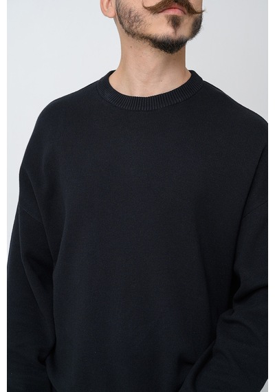 Jack & Jones Erkek Sweat 12283545 Siyah Siyah