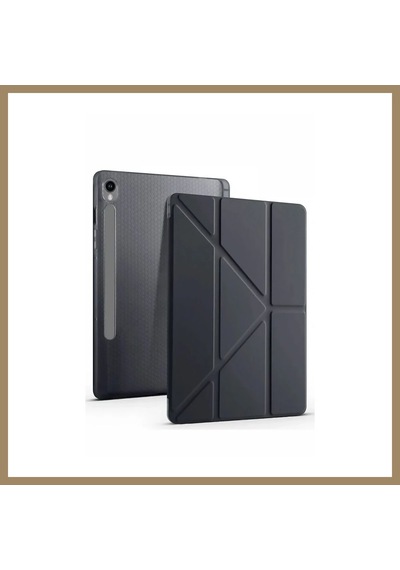 Bezos Samsung Uyumlu Galaxy Tab S10 Fe Plus 13.1 Kalemlikli Mars Tablet Kılıfı - Siyah 22