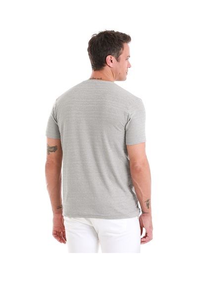 Hatemoğlu Gri Regular Fit Düz Bisiklet Yaka Tişört 35103024c013 007 Gri
