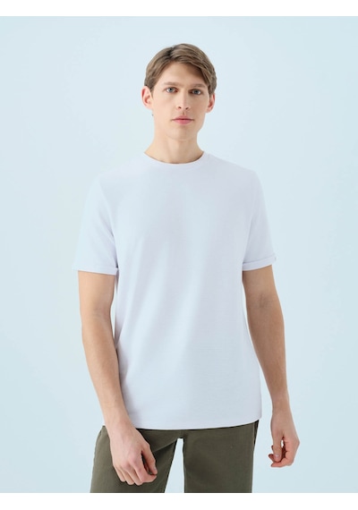 Loft Regular Fit Beyaz Erkek T-shirt Lf2039564 Beyaz