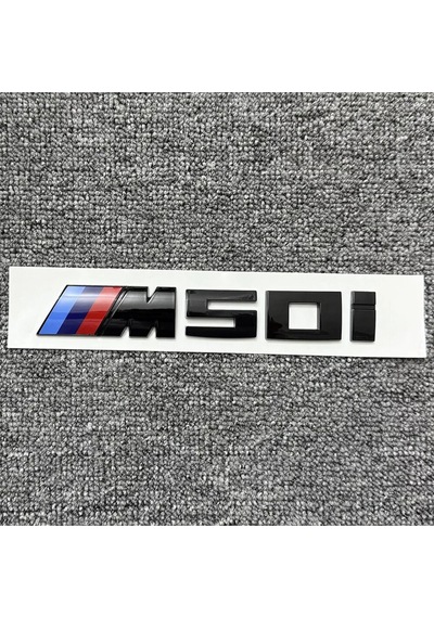 Bmw M50i Piano Black Bagaj Yazısı 3m 3d Abs