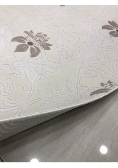 Flora Halı Ezo 0767 A 165X230 Beyaz Pudra 4 M2 Halı !