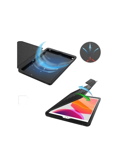 Apple Uyumlu iPad 9. Nesil 10.2" Kılıf Multifunction Leather Case A2602