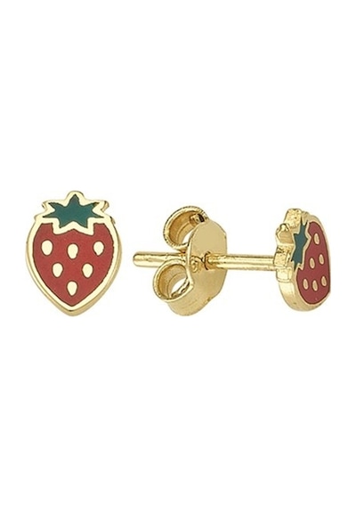 Goldkupe 14 Ayar Altın Çilek Çocuk Küpe 0,96 Gr-889