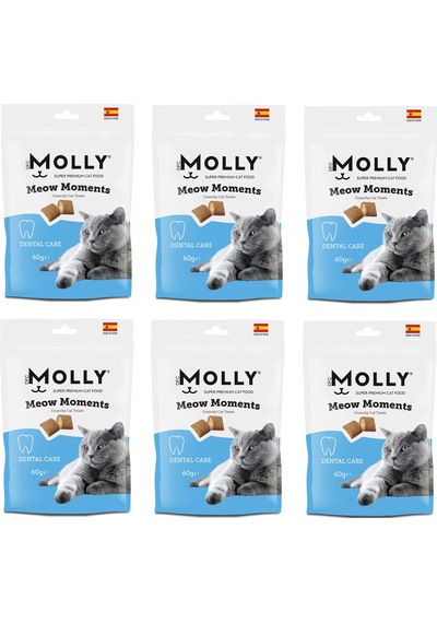 Molly Meow Moments Dental Care Ağız Ve Diş Sağlığı Kedi Ödül Maması 60 G X 6 Adet