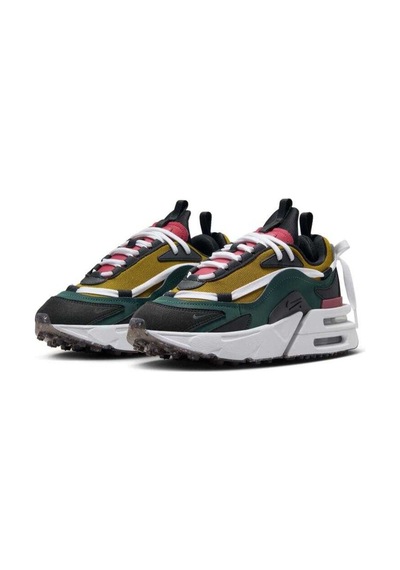 Nike Air Max Furyosa Sneaker Green Platform Taban 4cm Kadın Günlük Spor Ayakkabı Yeşil