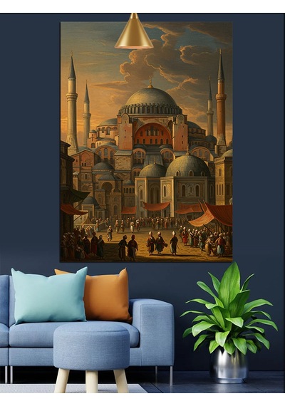 Ayasofya Camii İstanbul Dekoratif Kanvas - Mdf Ahşap Tablo