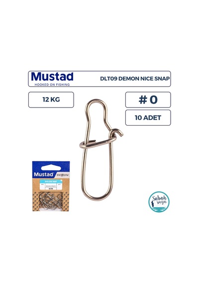 Mustad Demon Dlt09 Nice Snap Klips 0 12kg 10 Adet