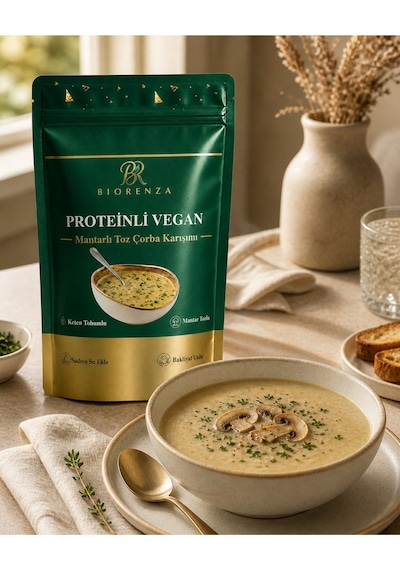 Proteinli Vegan Mantarlı Toz Çorba Karışımı Bezelye Proteinli, Pirinç Proteinli, Bakliyatlı Ve Sebzeli 100 G Diğer Proteinli Vegan Mantarlı Toz Çorba Karışımı Bezelye Proteinli, Pirinç Proteinli, Bakliyatlı Ve Sebzeli 100 G Diğer