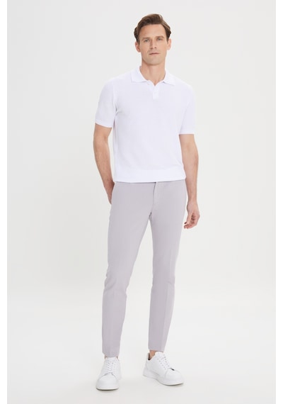 AC&Co / Altınyıldız Classics Erkek Grı Slim Fit Dar Kesim Yan Cepli Pamuklu Esnek Armürlü Pantolon Gri AC&Co / Altınyıldız Classics Erkek Grı Slim Fit Dar Kesim Yan Cepli Pamuklu Esnek Armürlü Pantolon Gri