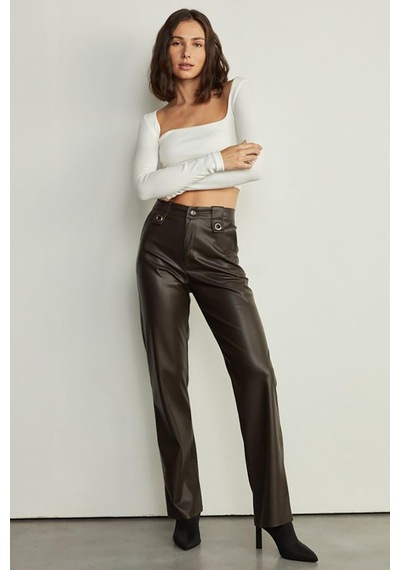 Seeh Beyaz Kare Yaka Uzun Kollu Kadın Body Sh206