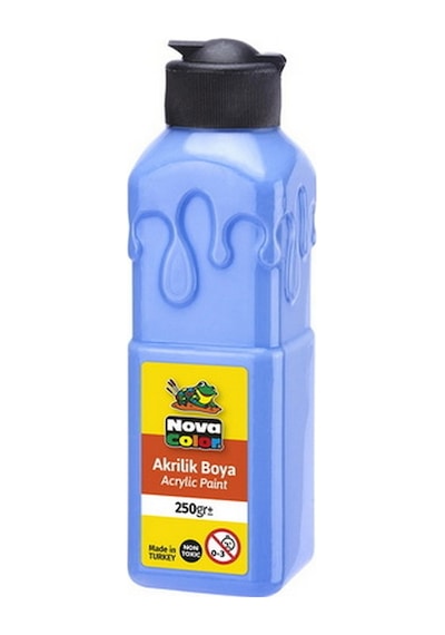 Nova Color 250 Gram Akrilik Boya Açık Mavi Nc-3020 Çok Renkli