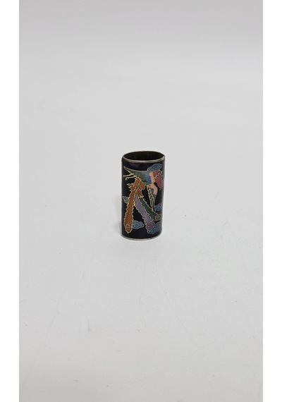 Antika Cloisonne Çakmak Kılıfı 5x2,5cm 018