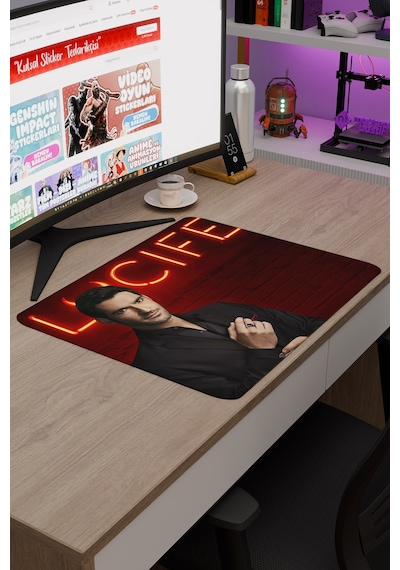 Lucifer V3 48x40 Xl Gaming Kauçuk Kaymaz Taban Mouse Pad Fare Altlığı