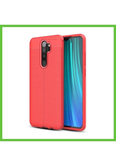 Bezos Redmi Note 8 Pro Uyumlu Kılıf Auto Focus Kapak - Kırmızı Dmc