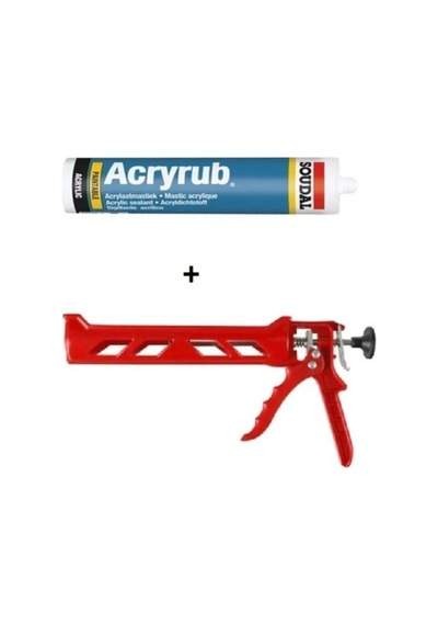 Acryrub Silikonize Mastik 500 Grm. Kahverengi Plastik Silikon Tabancası