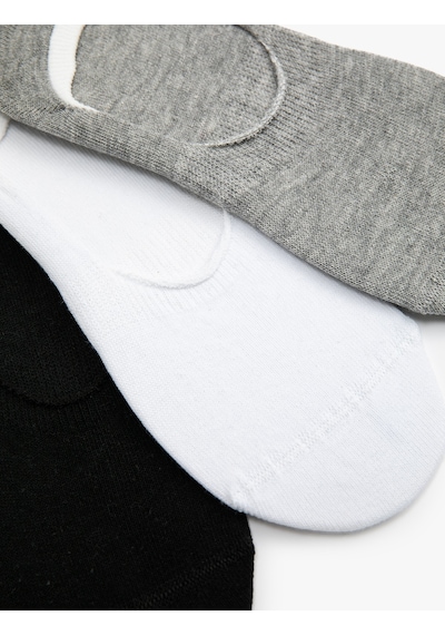 Koton 3'lü Sneaker Çorap Seti Siyah 3sam80065aa Siyah